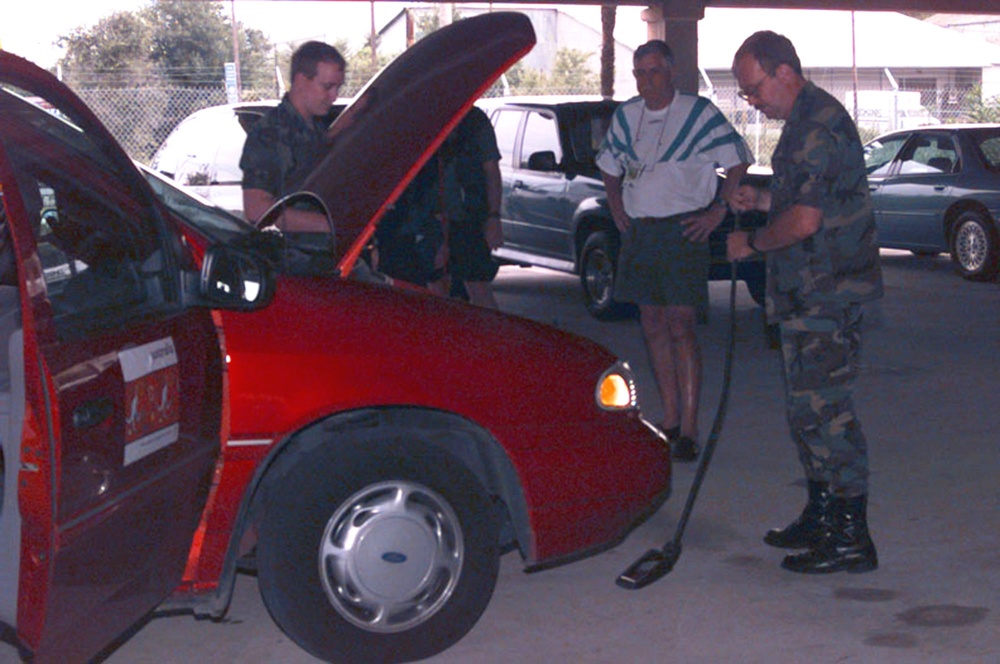 Georgia Air National Guard providing Security for 1996 Olympics