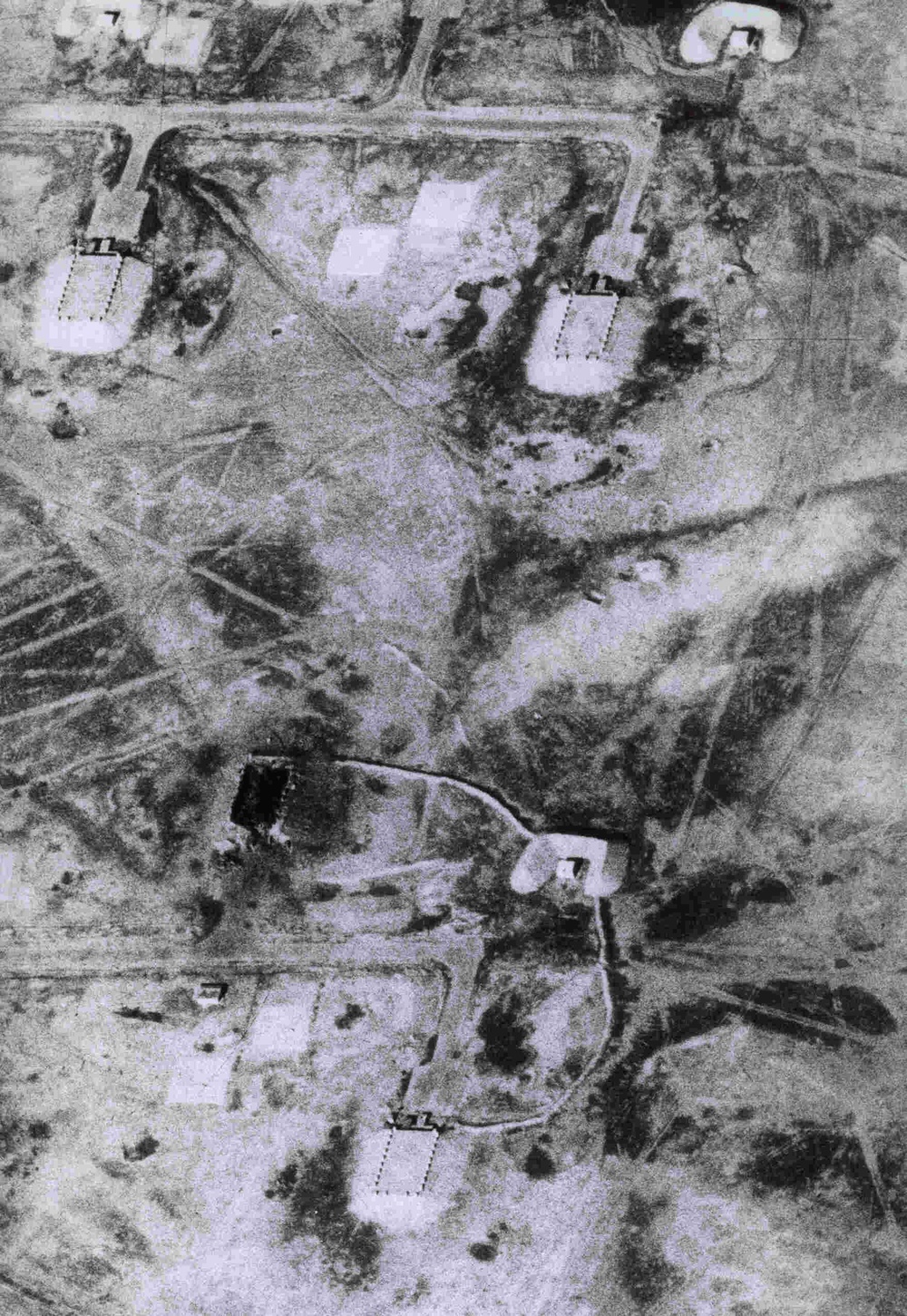 A destroyed bunker in the Khamisiyah Ammunition Storage Complex.