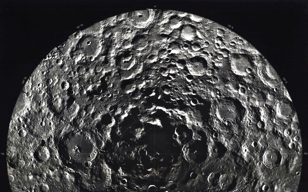 Clementine spacecraft photographs of the Moon suggests deposits of ice on the surface.