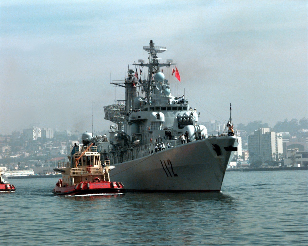First-ever visit by People's Republic of China Navy ships to the mainland U.S.