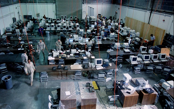 Air Operations Center at Fort Bliss comes alive for Exercise Roving Sands 97.