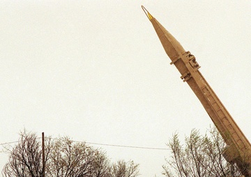 Opposing forces set up a SCUD missile site for Exercise Roving Sands '97.