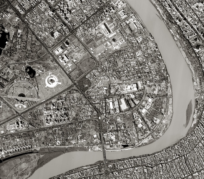 Image of Baghdad, Iraq, used by National Security Advisor Samuel R. &quot;Sandy&quot; Berger.