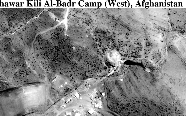 Photograph of the Zhawar Kili Al-Badr Camp (West), Afghanistan, used by Secretary Cohen.