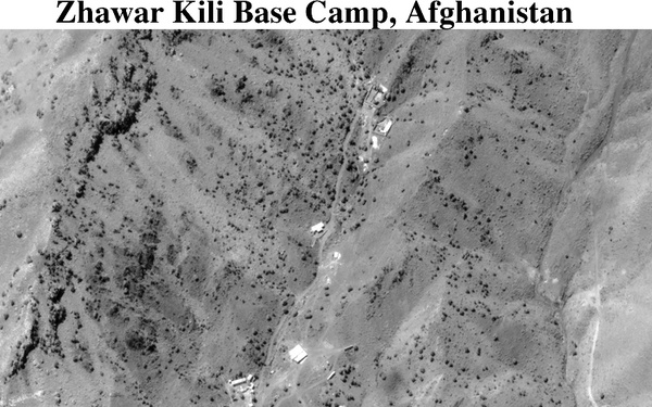 Photograph of the Zhawar Kili Base Camp, Afghanistan, used by Secretary Cohen.