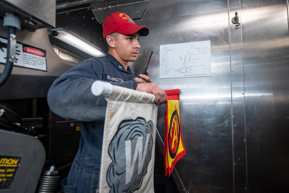 USS Sterett conducts operations in the South China Sea as part of the Carl Vinson Carrier Strike Group