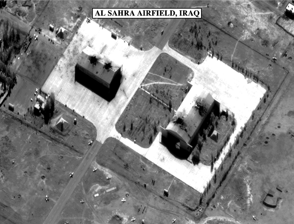 Bomb Damage Assessment of Al Sahra Airfield, Iraq.