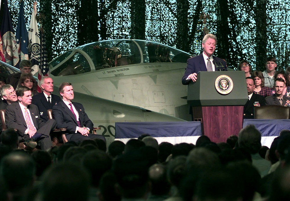President Clinton thanks personnel deployed overseas in support of U.S. and NATO operations. President Clinton thanks personnel deployed overseas in support of U.S. and NATO operations.