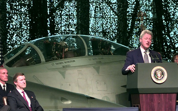President Clinton thanks personnel deployed overseas in support of U.S. and NATO operations.