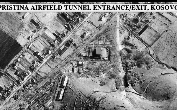 Pristina Airfield Tunnel Entrance/Exit, Kosovo.  (Used 4-22-99, 4-30-99, and 6-11-99)