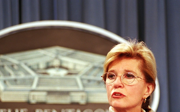 Assistant Secretary of Defense for Health Affairs Dr. Sue Bailey briefs reporters at the Pentagon.