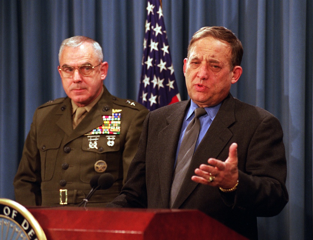 Principal Deputy Under Secretary of Defense for Acquisition, Technology and Logistics David Oliver briefs reporters at the Pentagon.