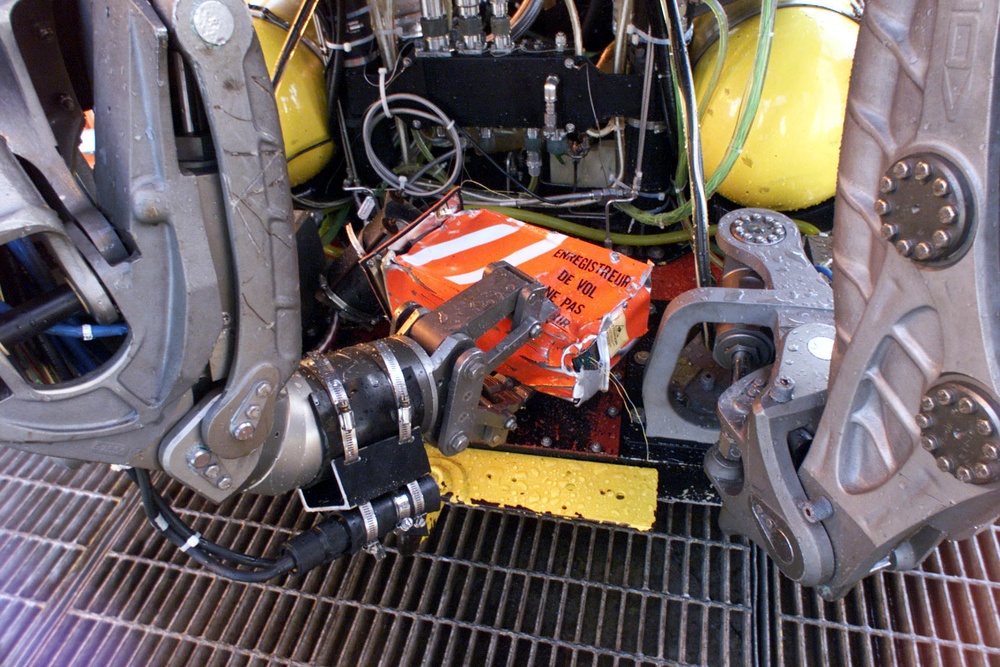 The cockpit voice recorder from the downed Alaska Airlines Flight 261.