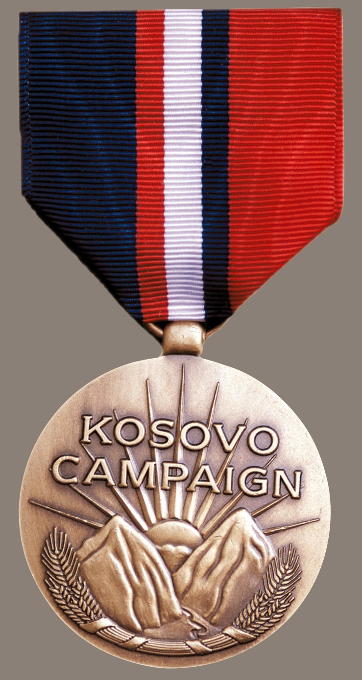 President Clinton has approved establishment and award of the Kosovo Campaign Medal.