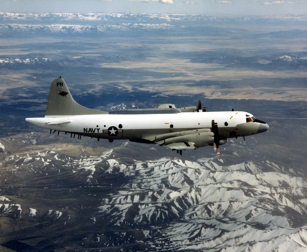 U.S. Navy EP-3E Aries II maritime patrol aircraft file photograph.