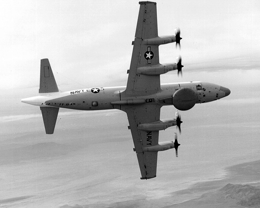U.S. Navy EP-3E Aries II maritime patrol aircraft file photograph.