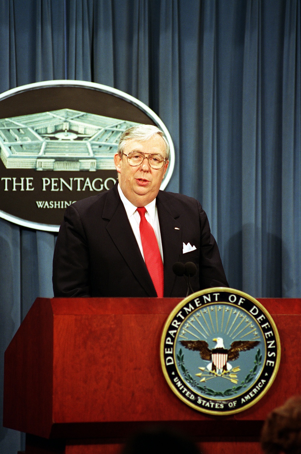 DVIDS - Images - Secretary Roche responds to a reporter's question ...