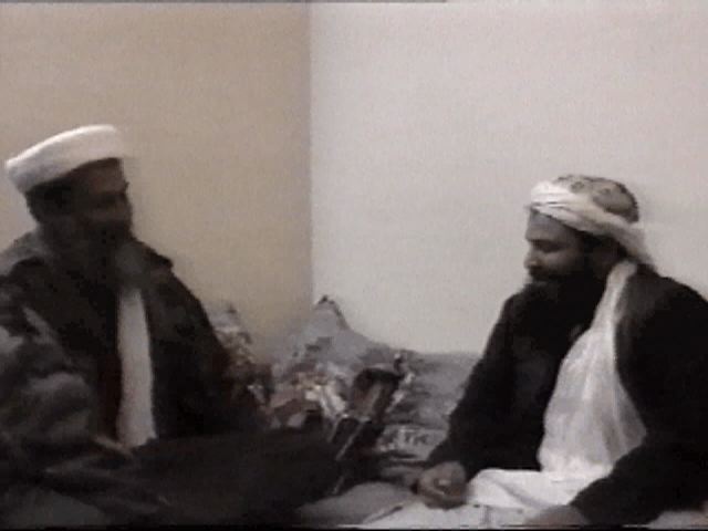 Frame grab from the Osama bin Laden videotape.