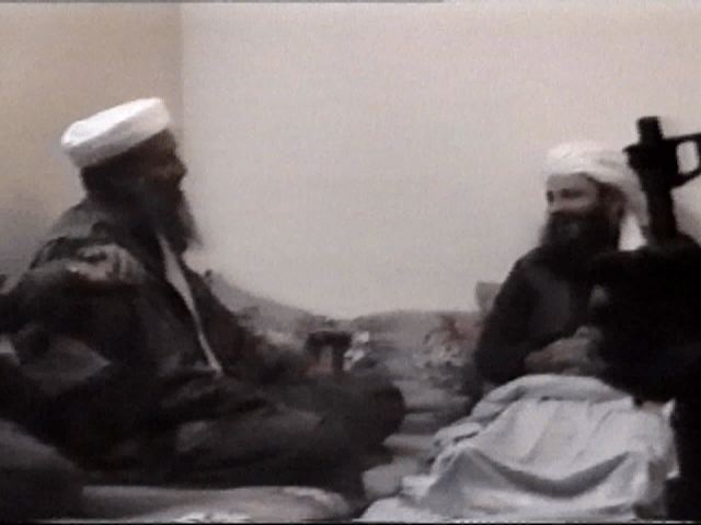 Frame grab from the Osama bin Laden videotape.