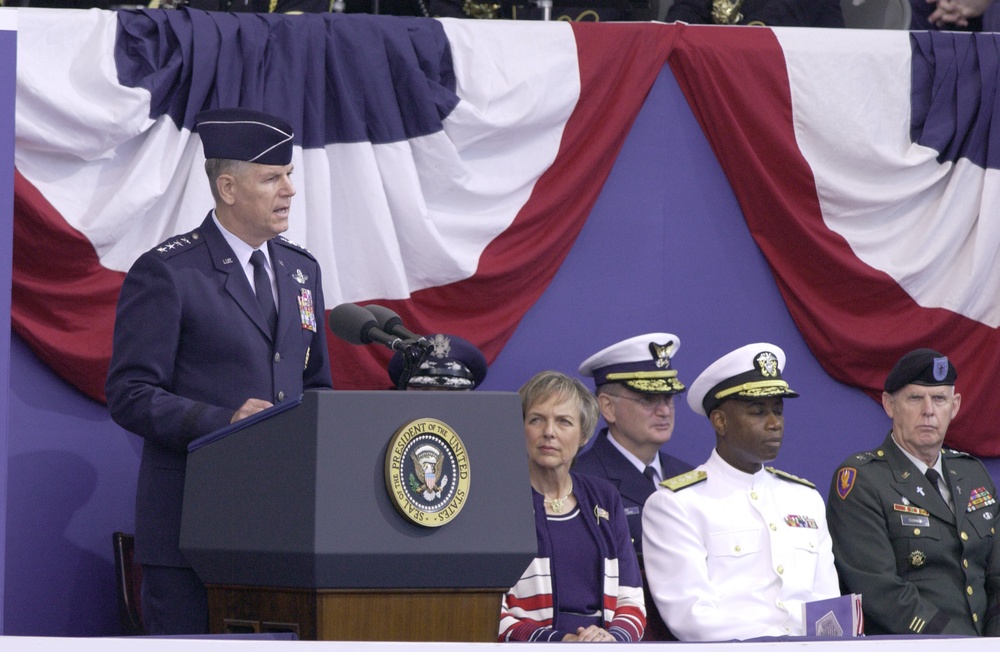 Gen. Richard Myers speaks during the Sept. 11 Observance Ceremony at the Pentagon.