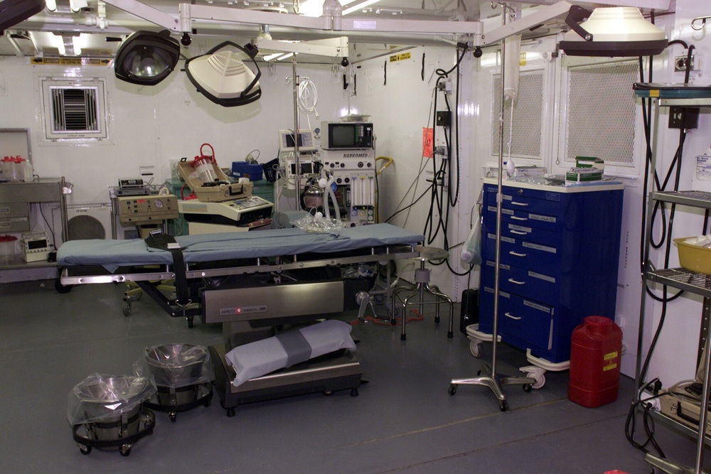 The operating room at the detainee hospital at Camp Delta.