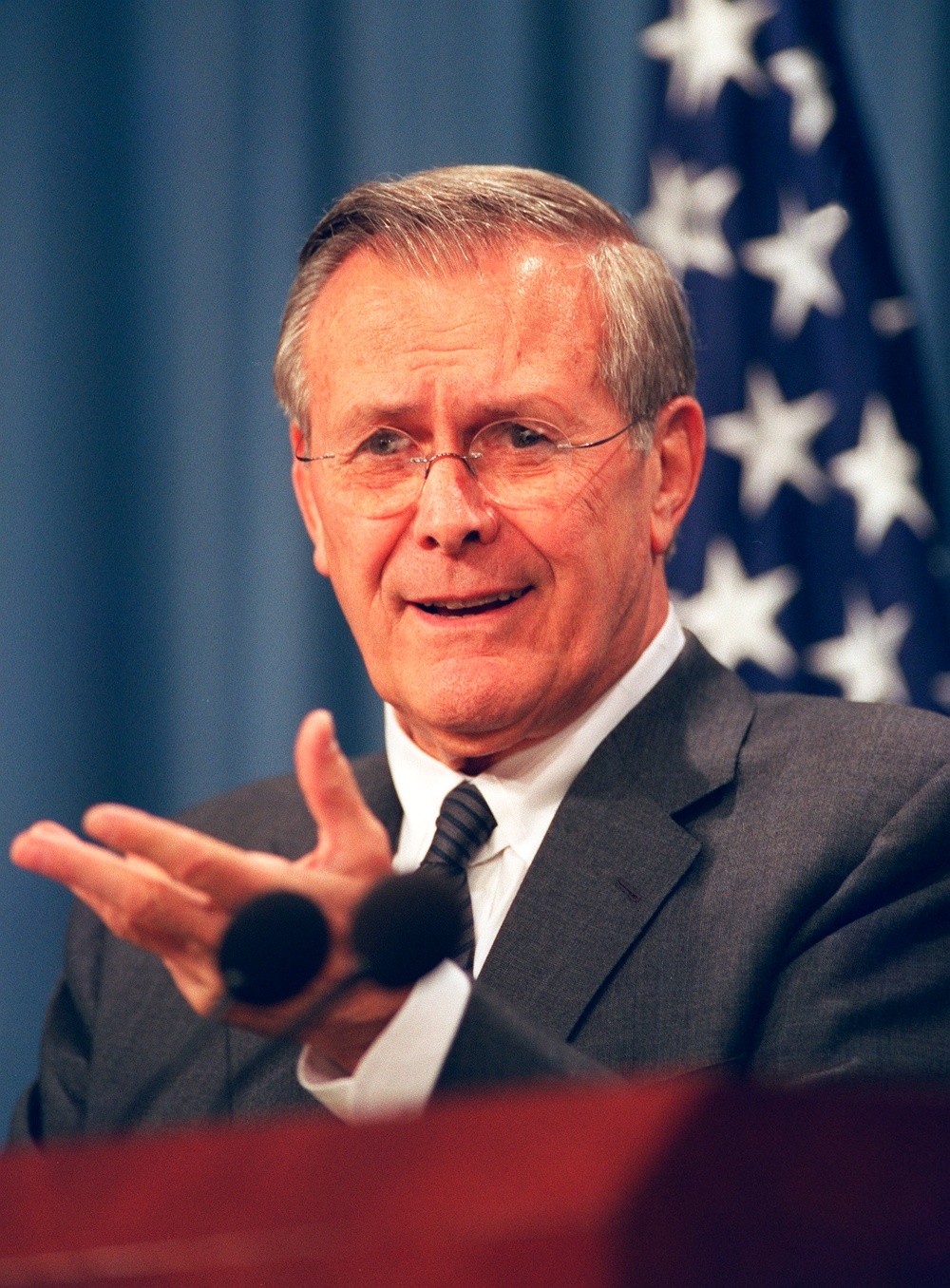 DVIDS - Images - Secretary Rumsfeld discusses the military priorities ...