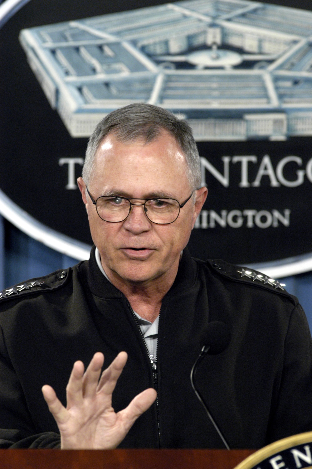 Gen. James T. Hill gives an operational update on Haiti at a Pentagon briefing.