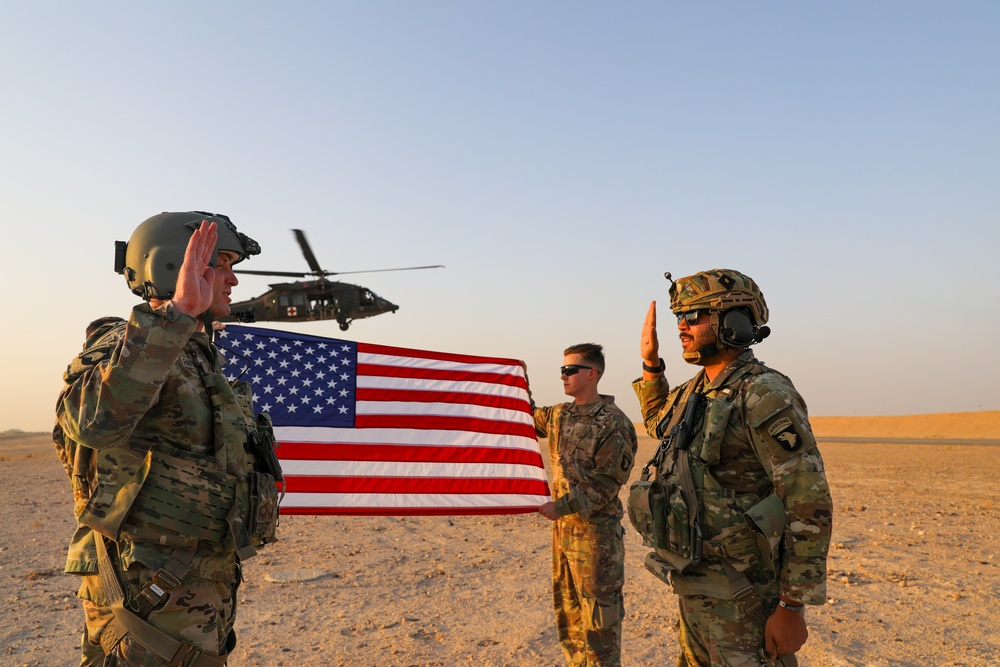 HH-60 Hoist Reenlistment Ceremony