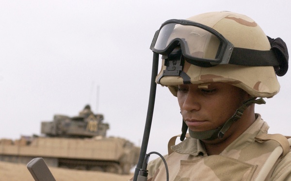 Senior Airman Ricky Williams acquires Global Positioning Systems coordinates.