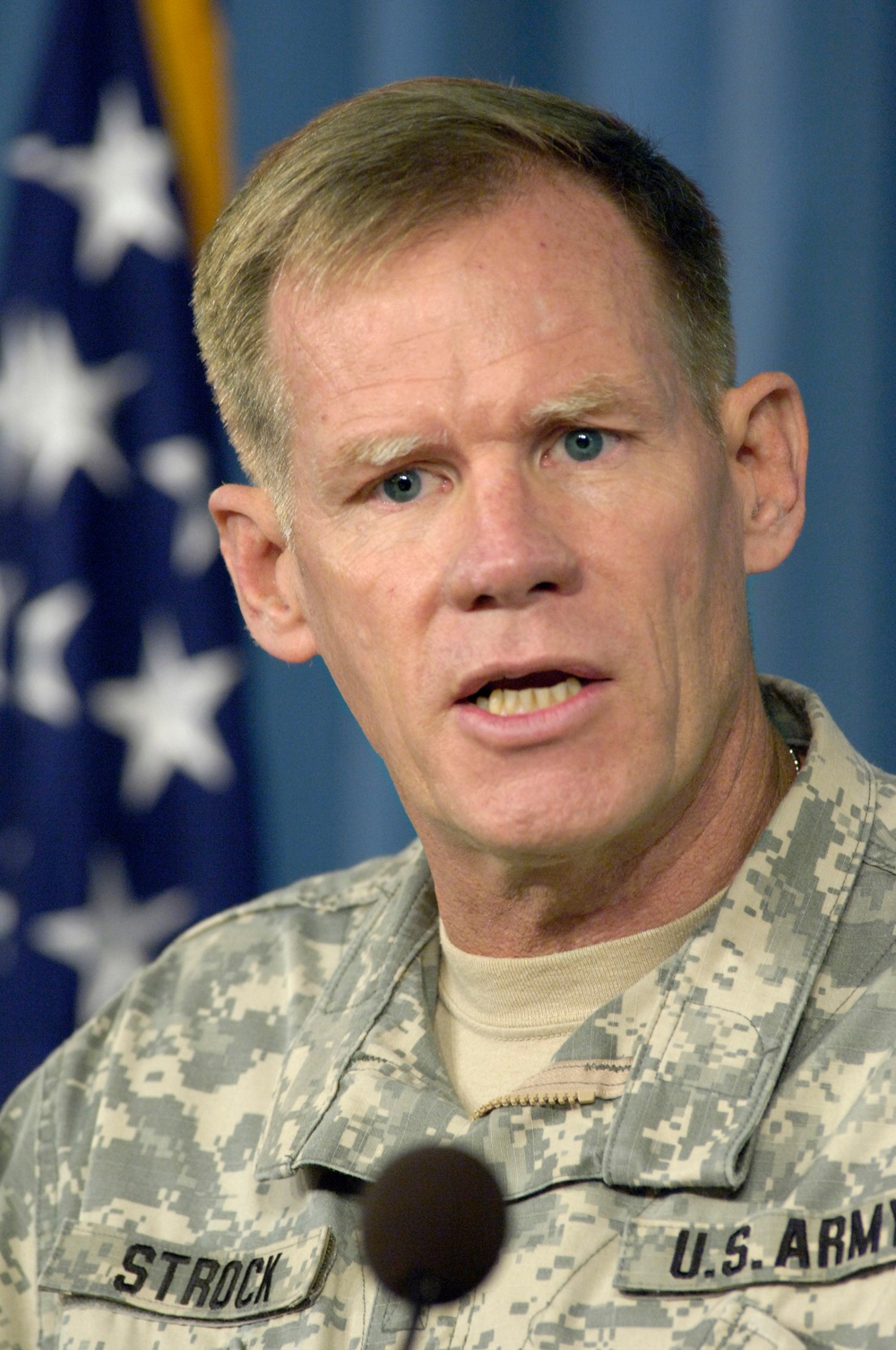 Lt. Gen. Carl Strock explains that the levees protecting New Orleans were designed to withstand a Category 3 hurricane.