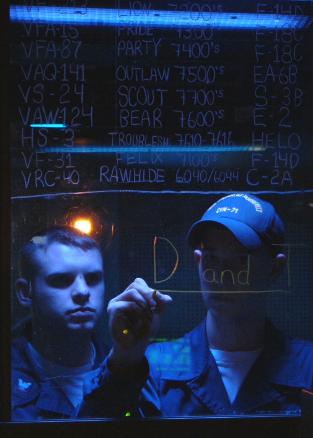 Petty Officer 3rd Class Richard Taylor and Seaman Zachary Machnics post updates.