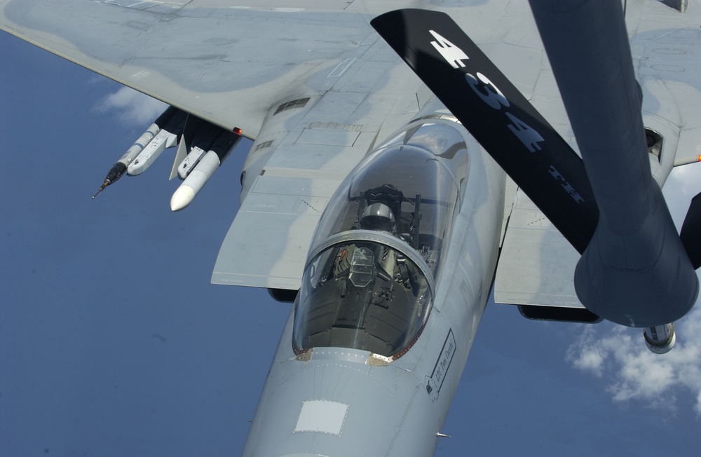 F-15 Refueling over Florida