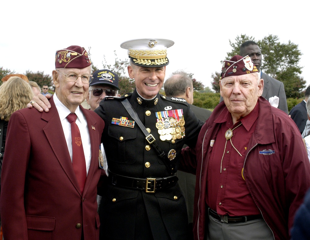 Gen. Peter Pace is pleased to pose for a photo.