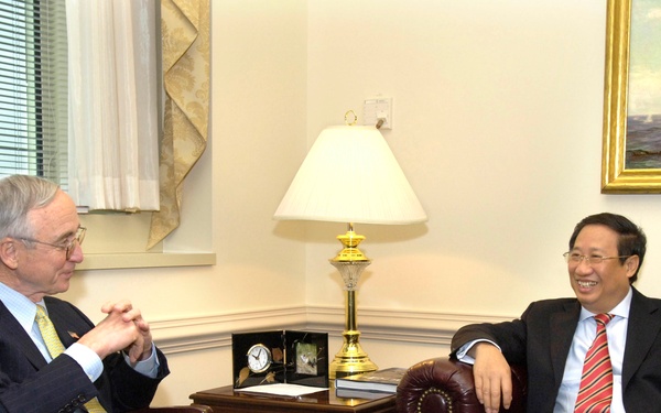 Deputy Secretary England hosts a meeting with Vietnamese Deputy Prime Minister and Minister of Foreign Affairs Pham Gia Khiem.