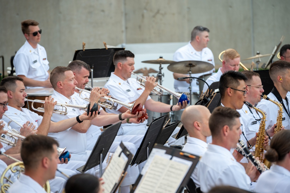 Navy Band Concert Band performs at the National Museum of the Marine Corps