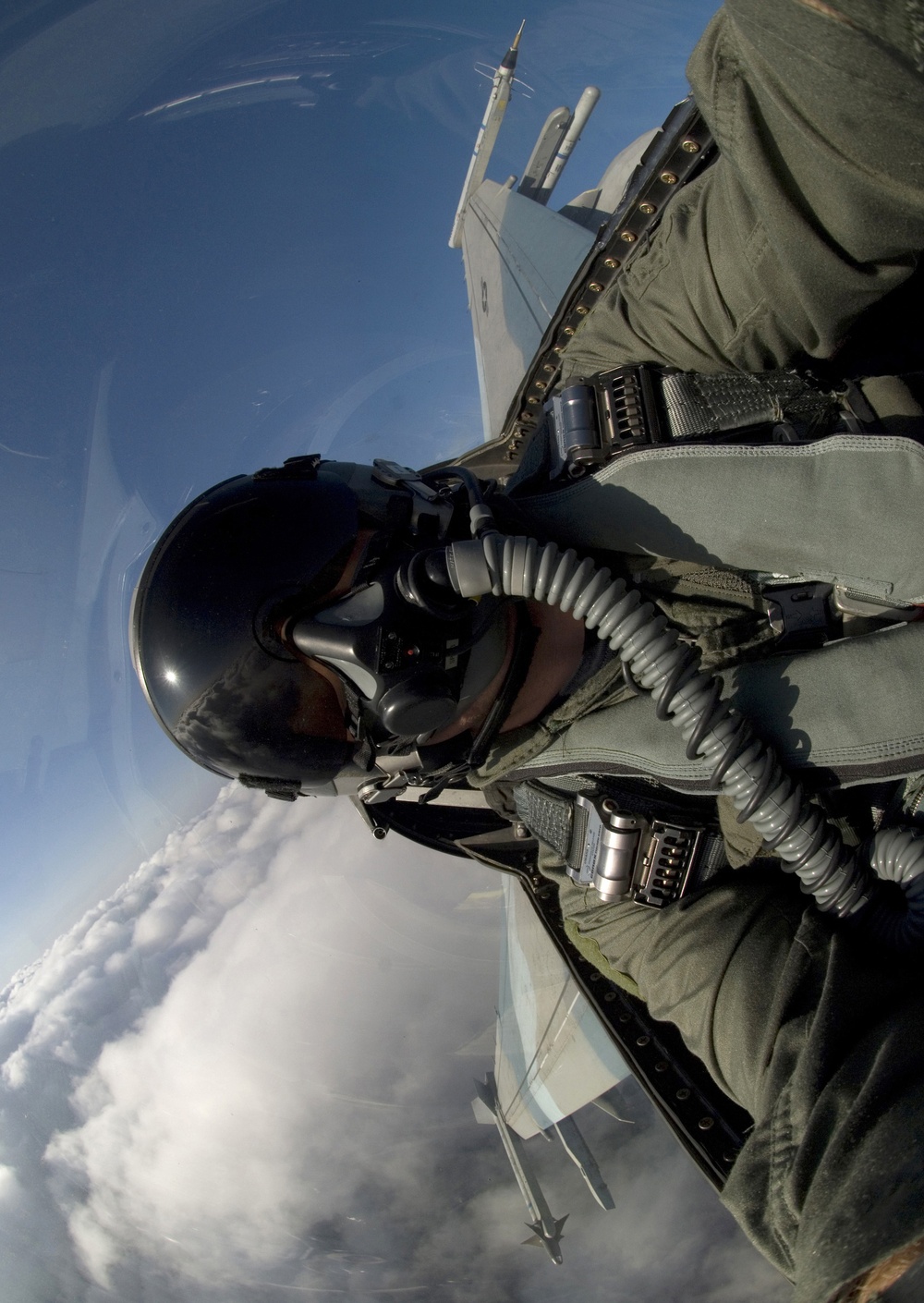 Master Sgt. Jack Braden turns sideways in this self-portrait.