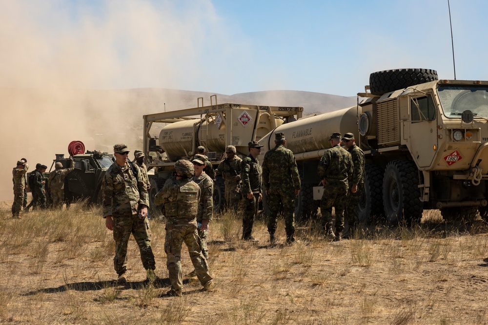 Washington state agency directors and governor’s executive staff visit National Guard at Raven Focus 2025