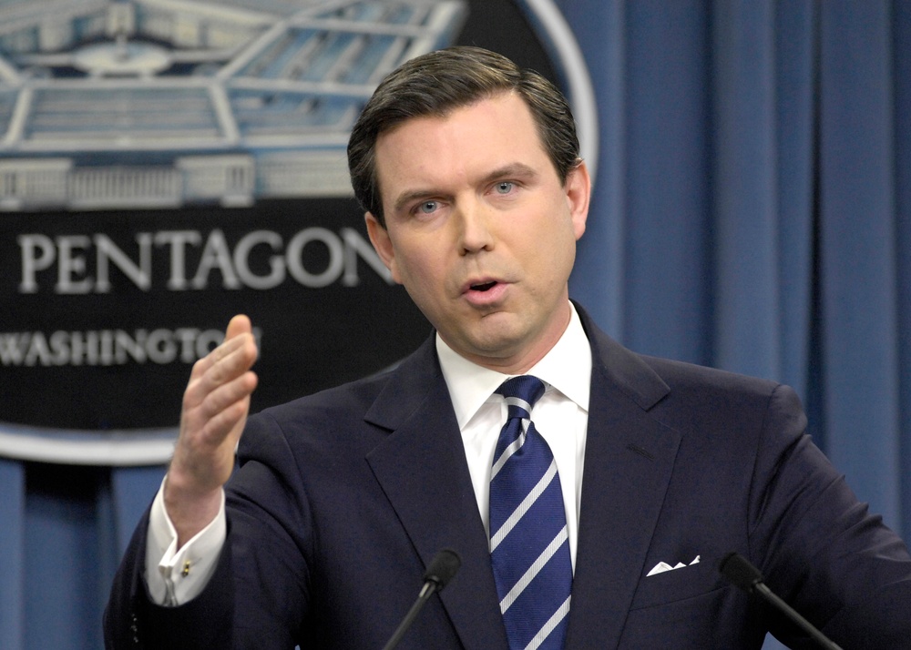 Pentagon Press Secretary Geoff Morrell responds to a reporter's question.