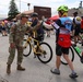 Iowa National Guard soldier shows support along RAGBRAI route