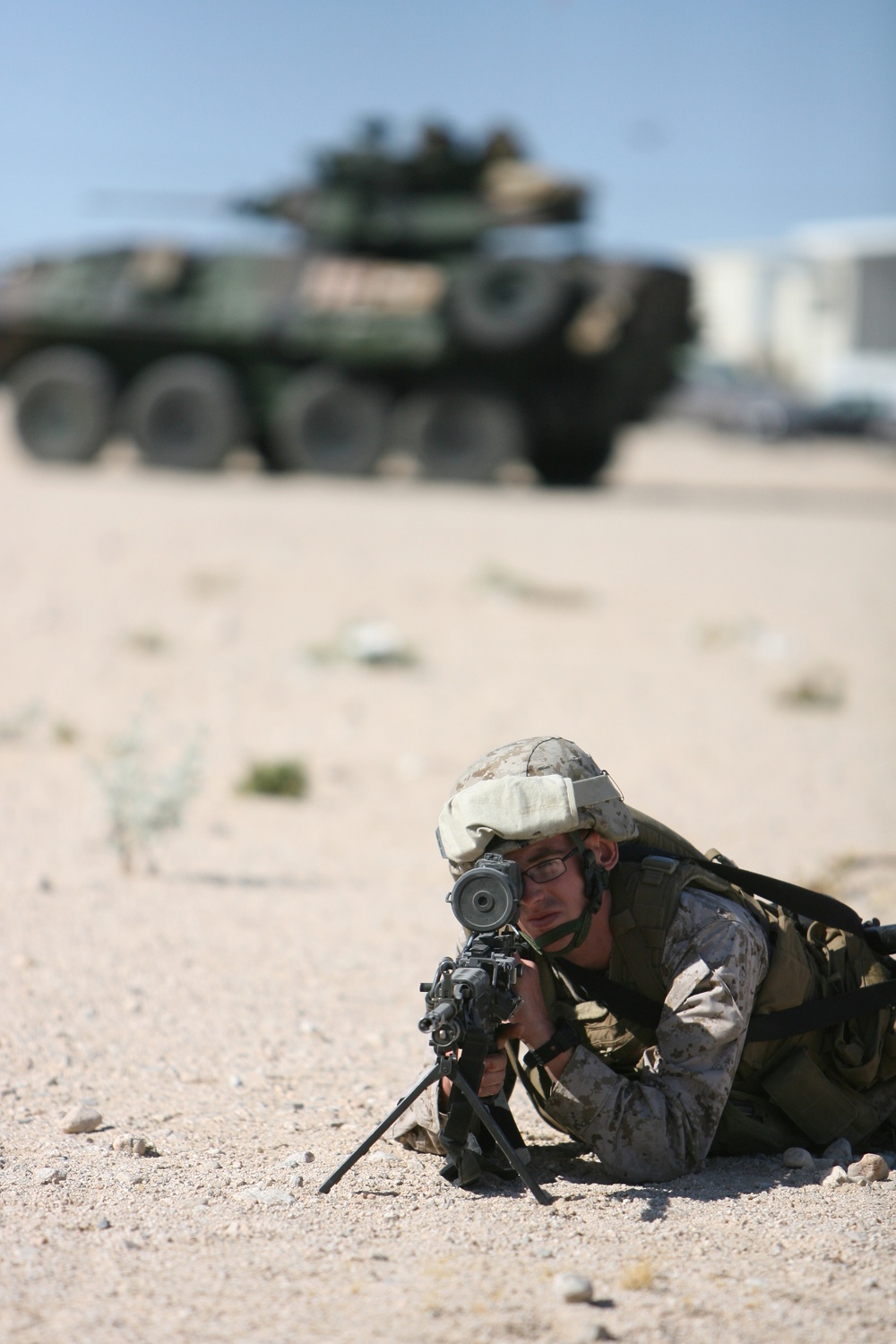 Cpl. Brian Kruger provides security during an immediate action drill.