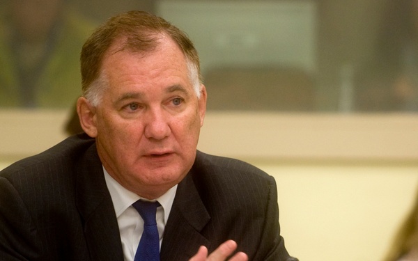 Deputy Secretary Lynn speaks at the NATO North Atlantic Council’s cyber presentation.