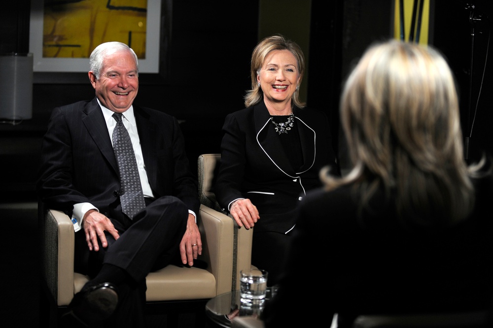 Secretary Gates and Secretary of State Hillary Clinton speak with ABC Nightline anchor Cynthia McFadden.