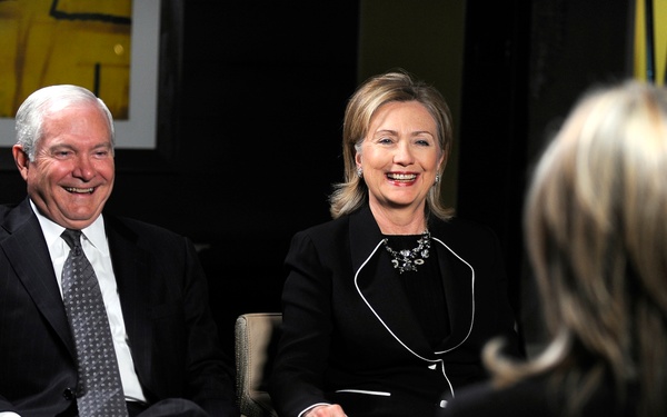 Secretary Gates and Secretary of State Hillary Clinton speak with ABC Nightline anchor Cynthia McFadden.
