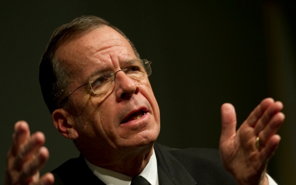 Adm. Mike Mullen answers an audience member's question.