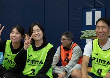 MCAS Iwakuni service members and JMSDF compete together in Undokai event