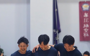 MCAS Iwakuni service members and JMSDF compete together in Undokai event
