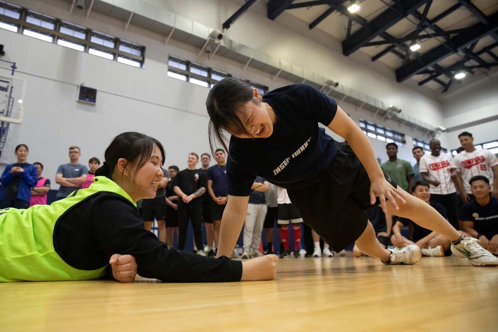 MCAS Iwakuni service members and JASDF compete together in Undokai event