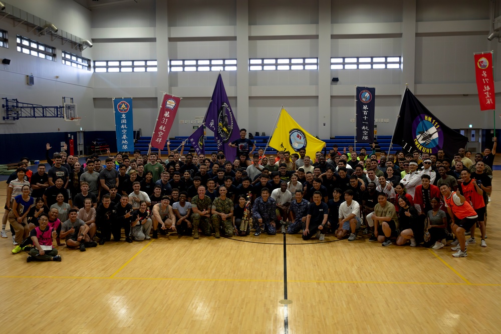 MCAS Iwakuni service members and JASDF compete together in Undokai event
