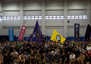 MCAS Iwakuni service members and JMSDF compete together in Undokai event
