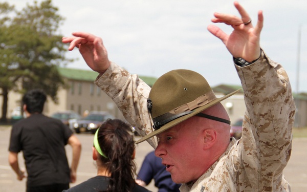 Sgt. Bryce E. Torrence explains the importance of moving quickly.